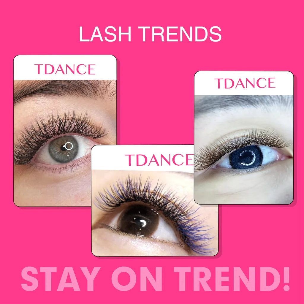 TDANCE 3D 4D 5D 6D Premade Fans Eyelash Extension W Style Faux Mink Natural Soft Bloom Lash Automatic Flowering Volume Eyelashes