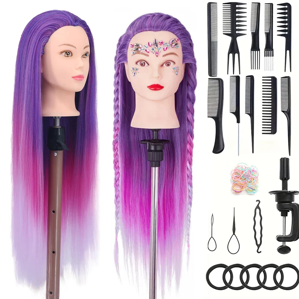 Wholesale Multiple Mannequin Head Training Head Manikin Cosmetology Doll Head for Hairdresser Practice Braiding Hair Styling