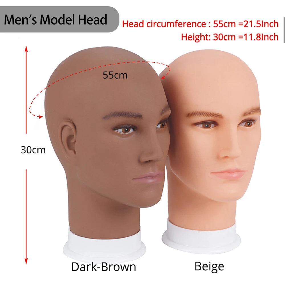 Training Mannequin Head Canvas Head With Mount Hole For Dly Wig Making Display Styling Metal Foldable Wig Head Stand Tripod