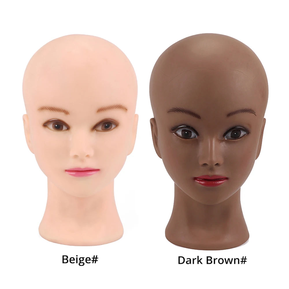 Training Mannequin Head Canvas Head With Mount Hole For Dly Wig Making Display Styling Metal Foldable Wig Head Stand Tripod