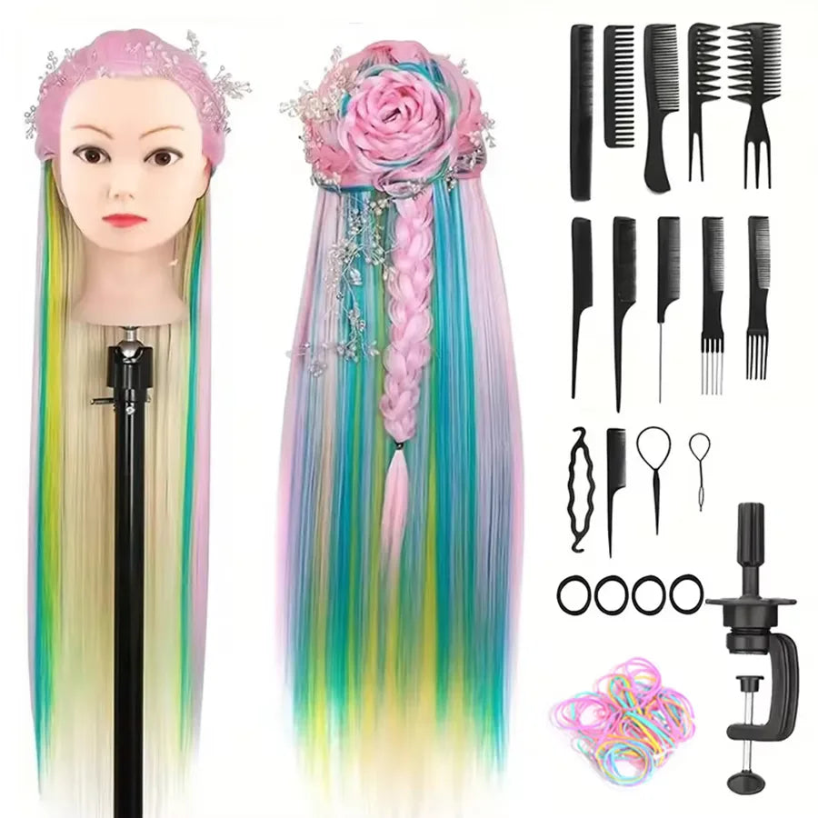 Wholesale Multiple Mannequin Head Training Head Manikin Cosmetology Doll Head for Hairdresser Practice Braiding Hair Styling
