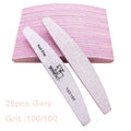 5/25Pcs/Lot Nail File Mix Color 80/100/150/180/240 Grit Professional Sandpaper Cuticle Remover Buffer Files Manicure Tool Set