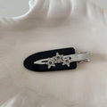 Flash diamond star barrettes seamless hair clip retro fashion bangs hairpin hair accessories acetic acid makeup
