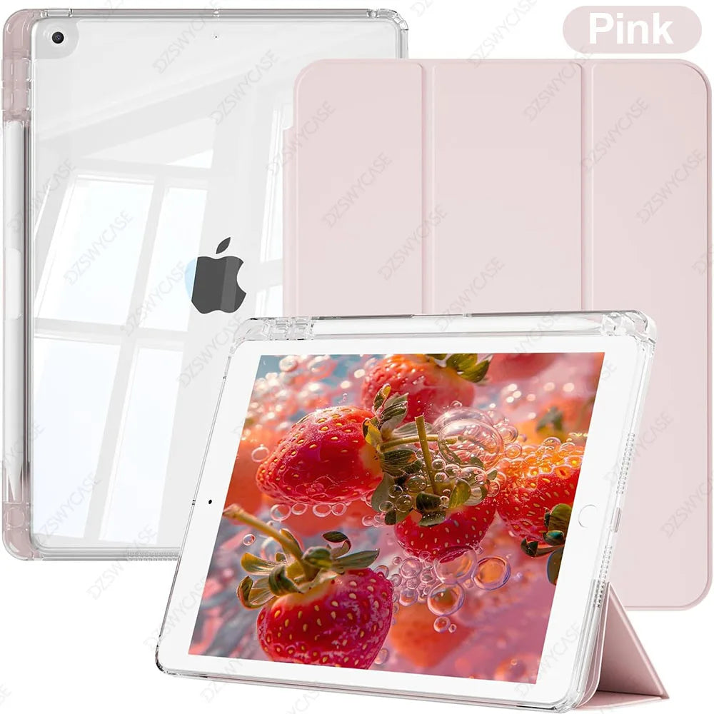 For iPad 9th/8th/7th Generation 10.2 Case (2021/2020/2019) iPad 10.2-Inch Case with Pencil Holder Sleep/Wake Protective Cover