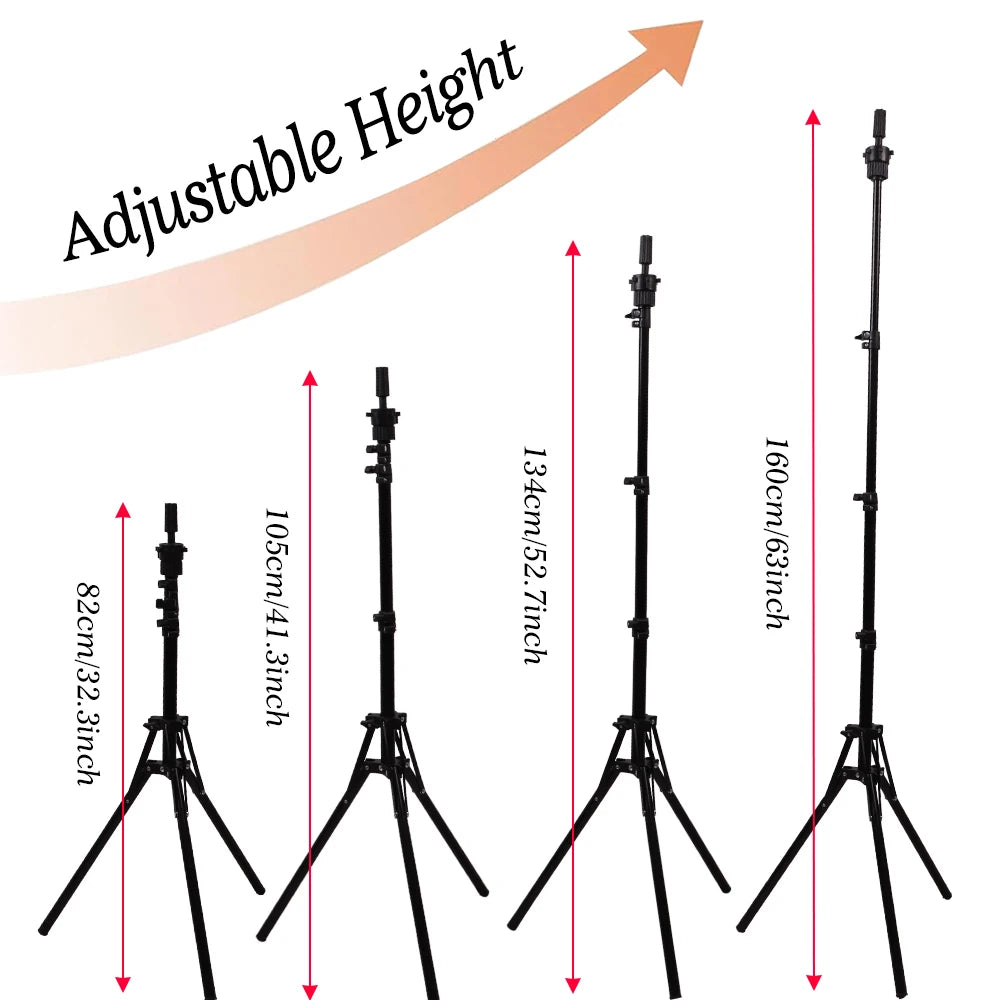 Training Mannequin Head Canvas Head With Mount Hole For Dly Wig Making Display Styling Metal Foldable Wig Head Stand Tripod
