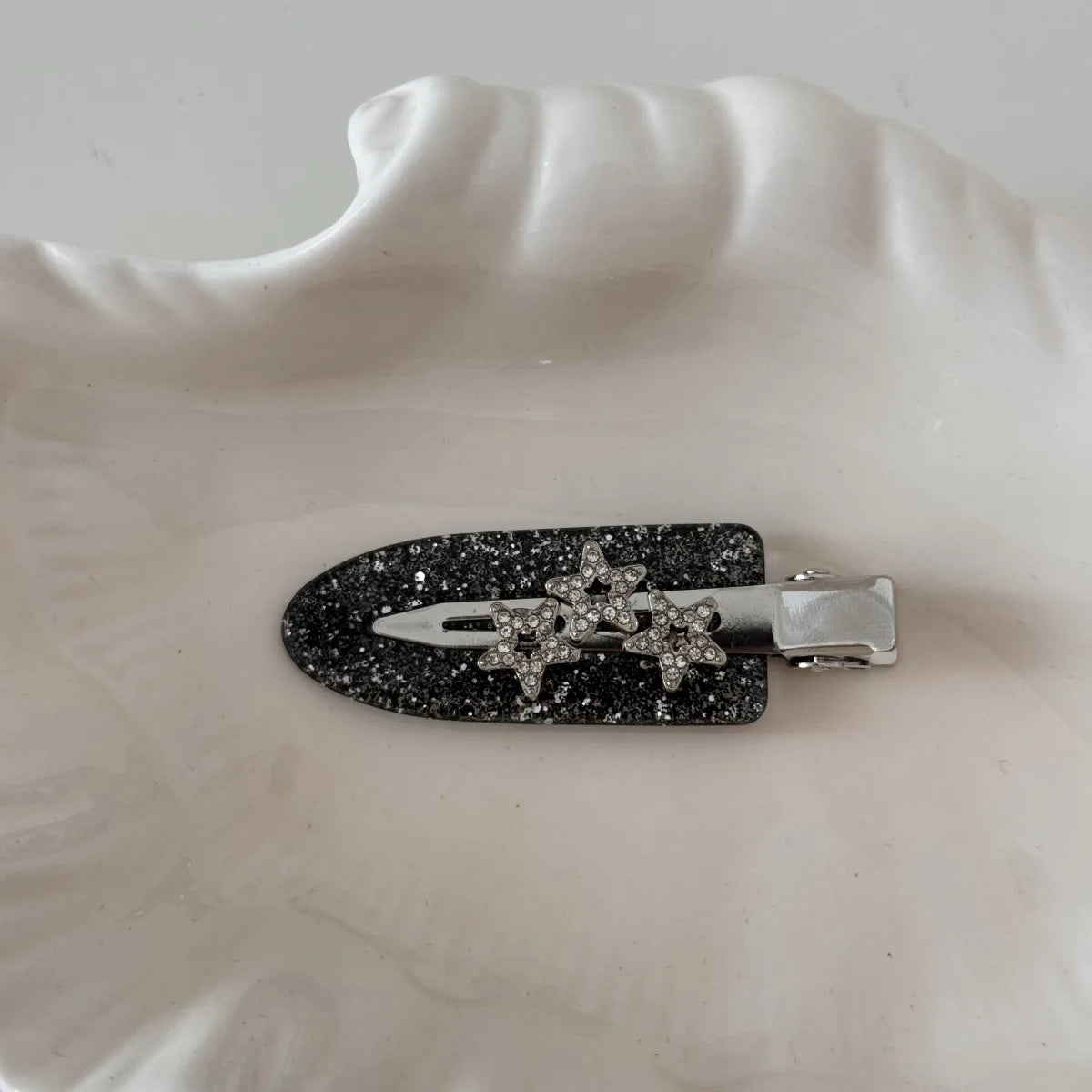 Flash diamond star barrettes seamless hair clip retro fashion bangs hairpin hair accessories acetic acid makeup