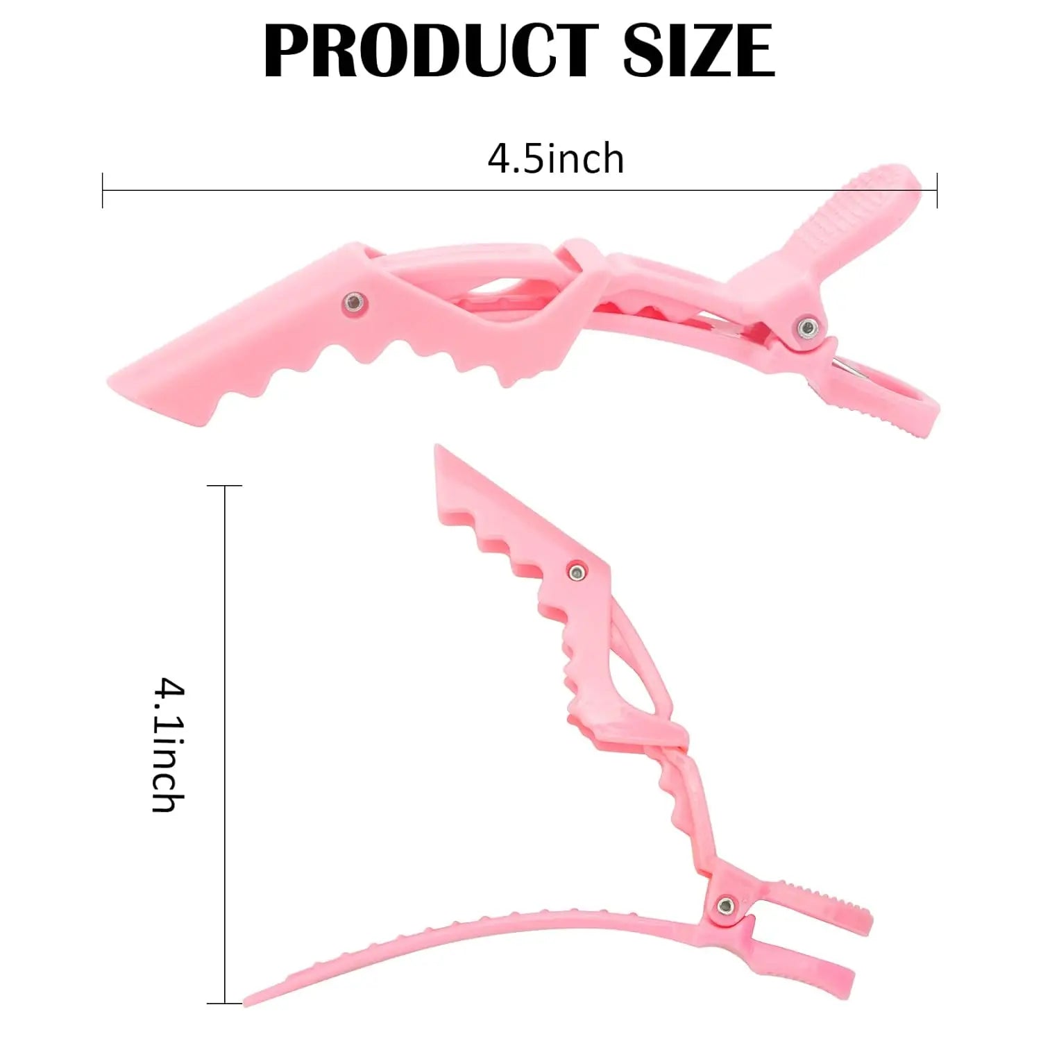 4-10Pcs Hair Clips for Styling Sectioning - Wide Teeth Double Hinged Design Professional Salon Quality Alligator Hair Clips