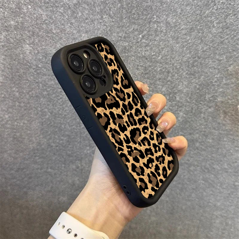 Leopard Print Graphic Silicone Phone Case For Xiaomi Redmi Note 14 13 12 Pro Plus 12S 11S 11 Redmi 12 13C Shockproof Soft Cover