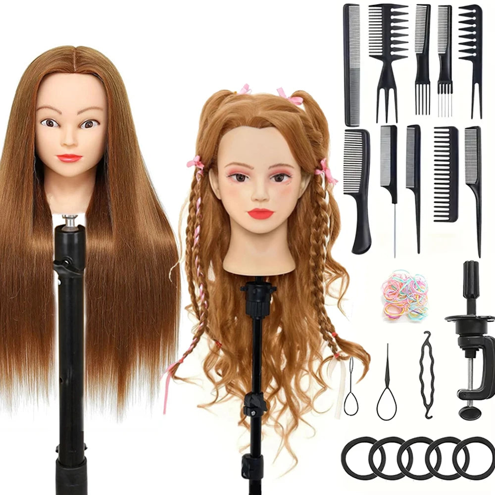 Wholesale Multiple Mannequin Head Training Head Manikin Cosmetology Doll Head for Hairdresser Practice Braiding Hair Styling