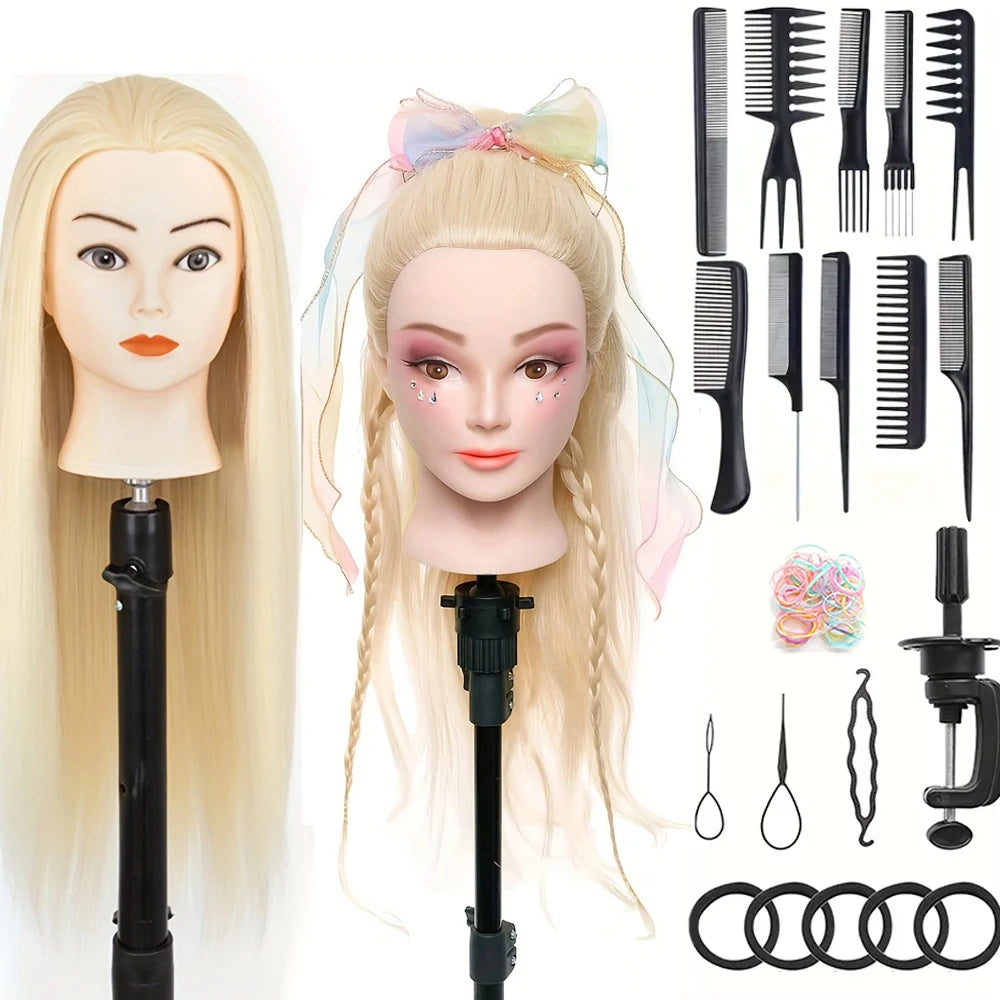 Wholesale Multiple Mannequin Head Training Head Manikin Cosmetology Doll Head for Hairdresser Practice Braiding Hair Styling