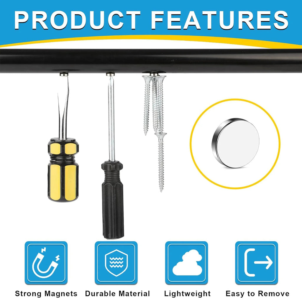 50/100/200 Piece Super Powerful Magnets Strong Disc Magnets for Fridge, DIY, Building, Scientific, Craft, Education