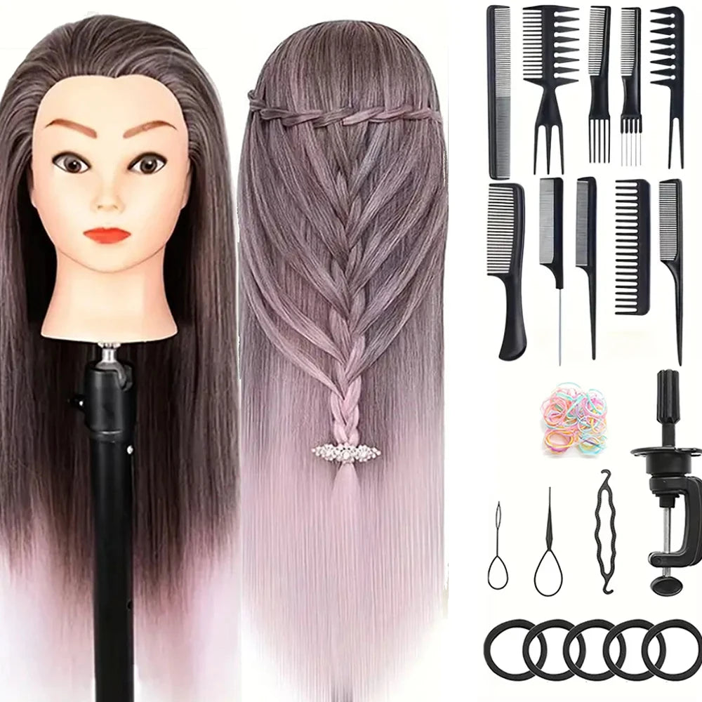 Wholesale Multiple Mannequin Head Training Head Manikin Cosmetology Doll Head for Hairdresser Practice Braiding Hair Styling