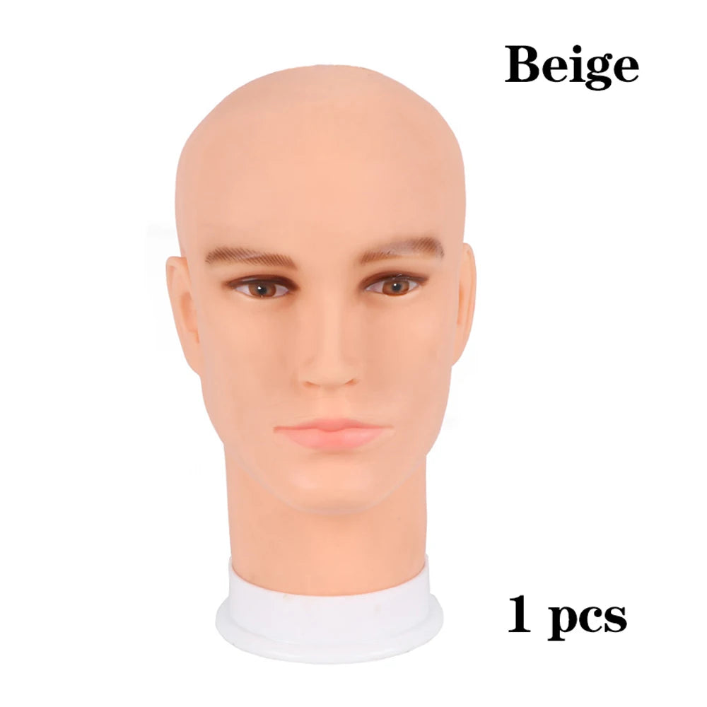 Training Mannequin Head Canvas Head With Mount Hole For Dly Wig Making Display Styling Metal Foldable Wig Head Stand Tripod