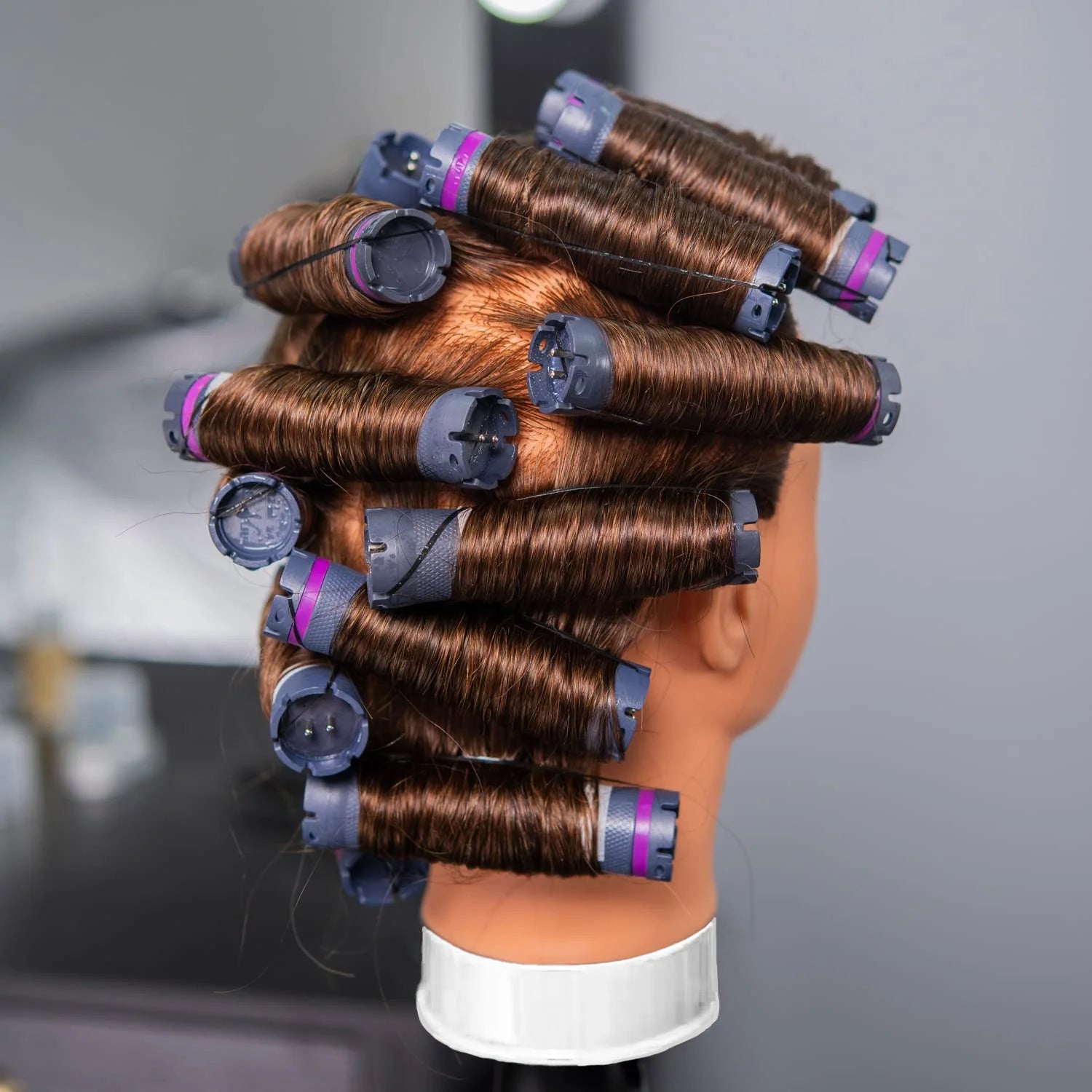 100% Mannequin Head Human Hair 22"-24"  Hairdresser Cosmetology Mannequin Manikin Training Head Hair and Free Clamp Holder