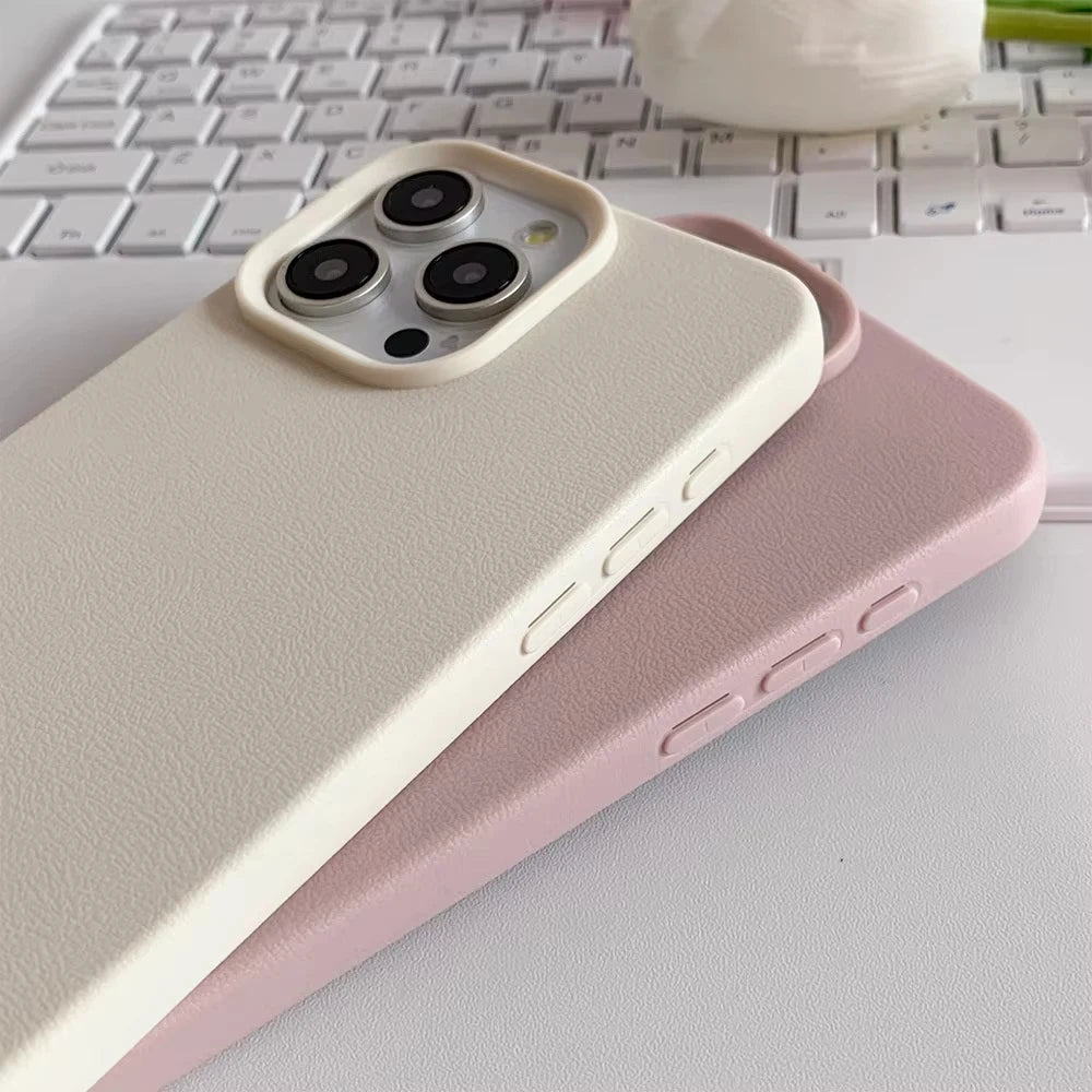 Fashion Liquid Silicone Leather Soft Phone Cases For iPhone 16 15 14 13 12 11 Pro Max 14 Plus Soft Shockproof Bumper Back Cover