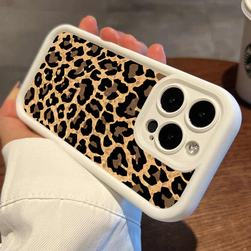 Leopard Print Graphic Silicone Phone Case For Xiaomi Redmi Note 14 13 12 Pro Plus 12S 11S 11 Redmi 12 13C Shockproof Soft Cover