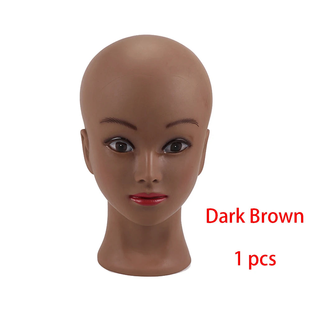 Training Mannequin Head Canvas Head With Mount Hole For Dly Wig Making Display Styling Metal Foldable Wig Head Stand Tripod