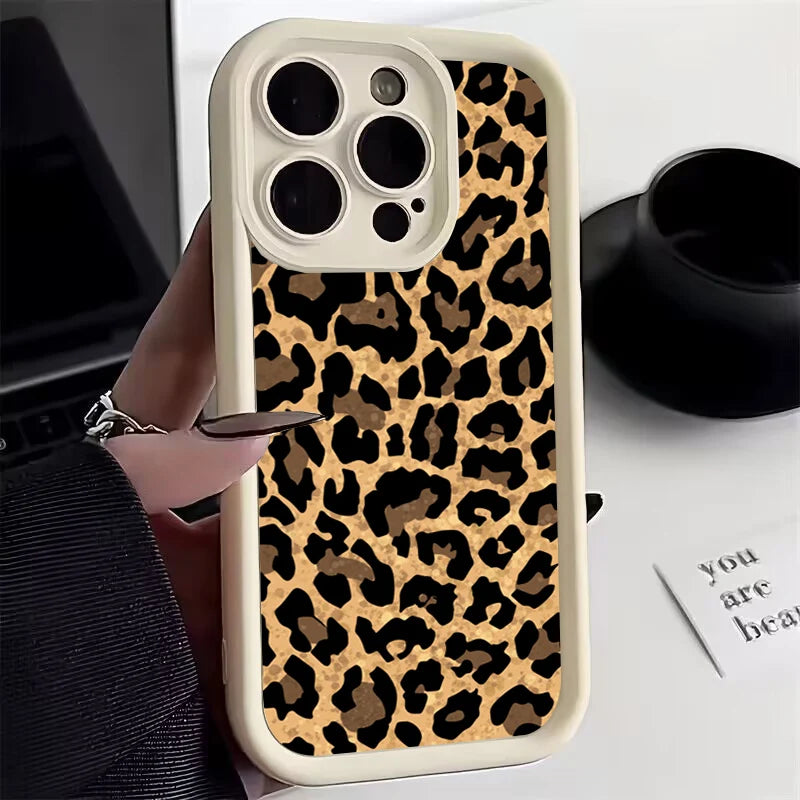 Leopard Print Graphic Silicone Phone Case For Xiaomi Redmi Note 14 13 12 Pro Plus 12S 11S 11 Redmi 12 13C Shockproof Soft Cover