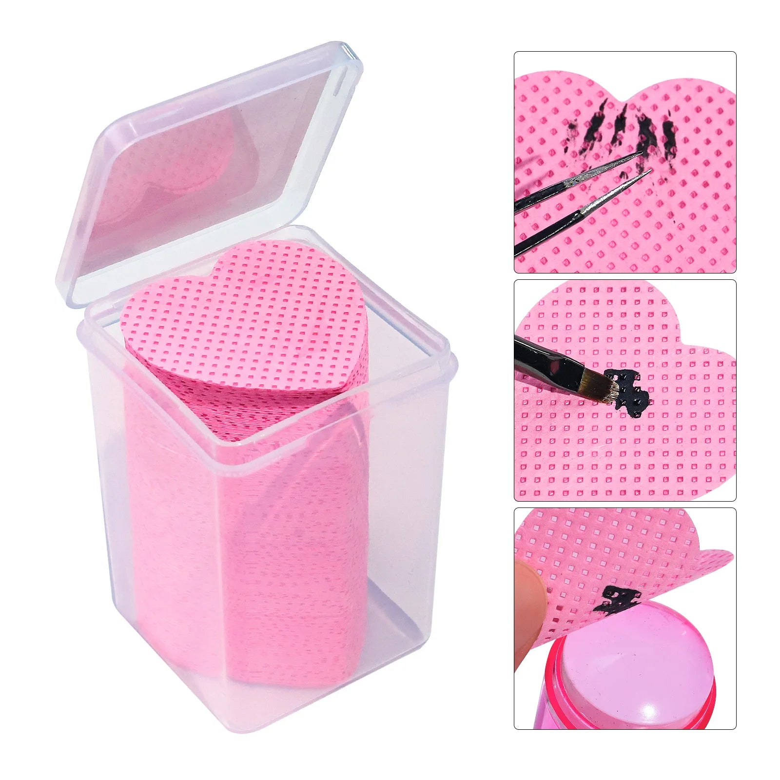 Lint-Free Nail Polish Remover Cotton Wipes UV Gel Tips Remover Cleaner Paper Pad Nails Polish Art Cleaning Manicure Tools