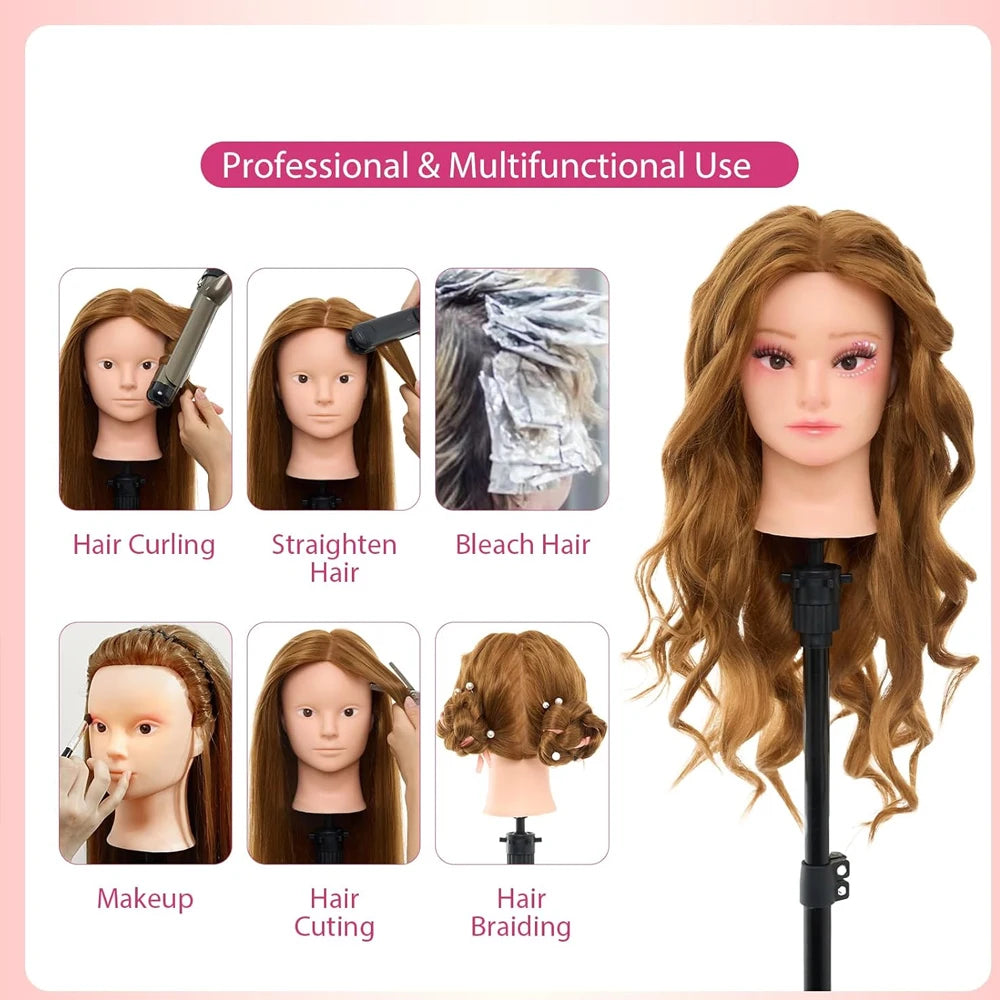 Wholesale Multiple Mannequin Head Training Head Manikin Cosmetology Doll Head for Hairdresser Practice Braiding Hair Styling